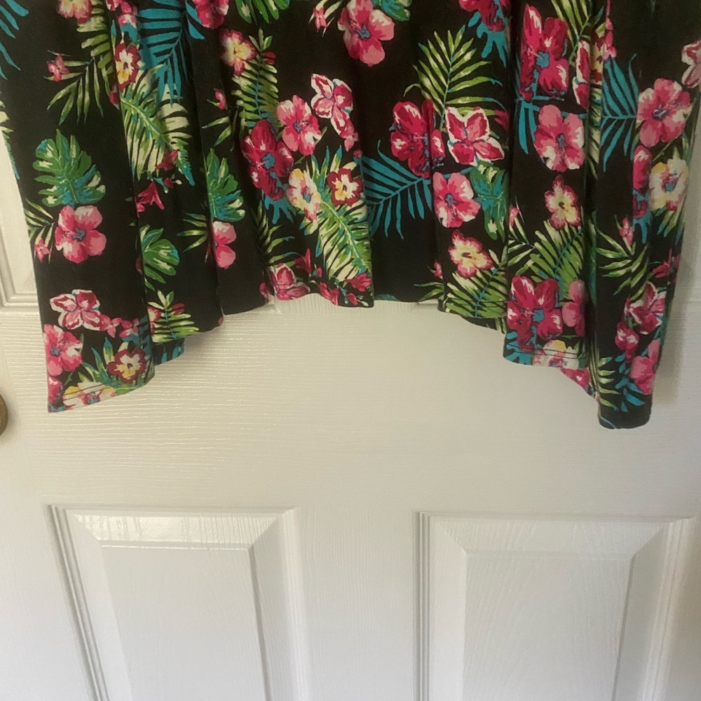 Agnes & Dora Black Floral Dress with Pink & Green Print - Picture 6 of 9